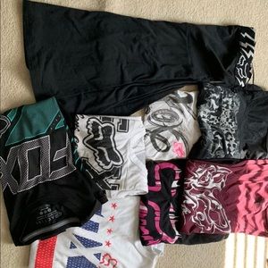 7 fox shirts 1 dress size med/large
